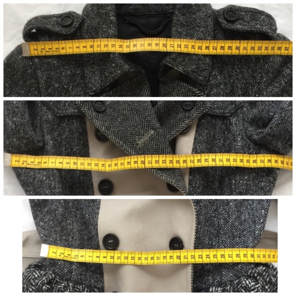 Sold 💯 Burberry Tweed Coat Honey-Beige IT38/US2 - Picture 5 of 8